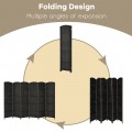 6 Feet 6-Panel Weave Folding Fiber Room Divider Screen