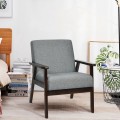 Mid-Century Retro Fabric Accent Armchair for Living Room - Gallery View 11 of 60