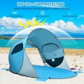 Pop Up Beach Tent Anti-UV UPF 50+ Portable Sun Shelter for 3-4 Person - Gallery View 7 of 22