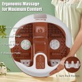 Steam Foot Spa Bath Massager Foot Sauna Care with Heating Timer Electric Rollers - Gallery View 11 of 24