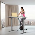 Electric Adjustable Standing up Desk Frame Dual Motor with Controller - Gallery View 15 of 36