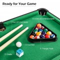 24” Mini Tabletop Pool Table Set Indoor Billiards Table with Accessories - Gallery View 10 of 12
