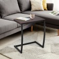 Steel Frame C-shaped Sofa Side End Table - Gallery View 3 of 11