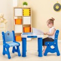 Adjustable Kids Activity Play Table and 2 Chairs Set withStorage Drawer - Gallery View 26 of 36