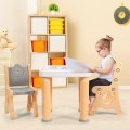 Adjustable Kids Activity Play Table and 2 Chairs Set withStorage Drawer - Gallery View 14 of 36