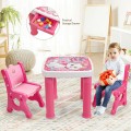 Adjustable Kids Activity Play Table and 2 Chairs Set withStorage Drawer - Gallery View 2 of 36