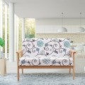 Modern Fabric Loveseat Sofa Couch Upholstered 2-Seat Armchair - Gallery View 3 of 36