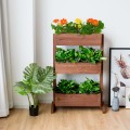 3-Tier Raised Garden Bed with Detachable Ladder and Adjustable Shelf - Gallery View 1 of 11