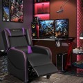 Adjustable Modern Gaming Recliner Chair with Massage Function and Footrest - Gallery View 18 of 22
