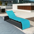 Adjustable Patio Rattan Lounge Chair with Cushions - Gallery View 6 of 35