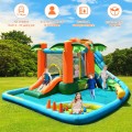 7-in-1 Inflatable Slide Bouncer with Two Slides - Gallery View 2 of 6