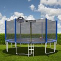 16/15/14/12ft Round Trampoline with Safety Enclosure Net