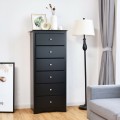 6 Drawers Chest Dresser Clothes Storage Bedroom Furniture Cabinet