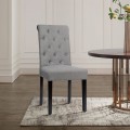 2 Pieces Tufted Dining Chair Set