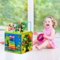 5-in-1 Wooden Activity Cube Toy - Gallery View 1 of 12
