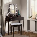 Vanity Table Set with Rectangular Mirror - Gallery View 21 of 35