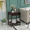 Wooden Bedside Sofa Table with Sliding Drawer - Gallery View 6 of 36