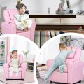 Children's PU Leather Recliner Chair with Front Footrest - Gallery View 28 of 62