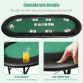 8 Players Texas Holdem Foldable Poker Table - Gallery View 5 of 8