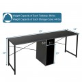 79 Inch Multifunctional Office Desk for 2 Person with Storage - Gallery View 4 of 23