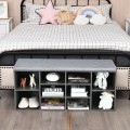 10-Cube Organizer Shoe Storage Bench with Cushion for Entryway - Gallery View 19 of 49