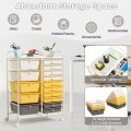 15-Drawer Utility Rolling Organizer Cart Multi-Use Storage - Gallery View 43 of 50
