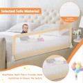 59 Inch Extra Long Folding Breathable Baby Children Toddlers Bed Rail Guard with Safety Strap - Gallery View 13 of 40
