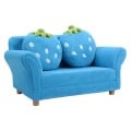 Blue/Pink Kids Strawberry Armrest Chair Sofa - Gallery View 5 of 21