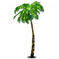 5 Feet Artificial Lighted Palm Tree with LED Lights and Metal Base