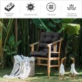 Tufted Patio High Back Chair Cushion with Non-Slip String Ties - Gallery View 72 of 81