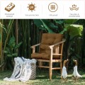 Tufted Patio High Back Chair Cushion with Non-Slip String Ties - Gallery View 61 of 81