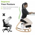 Ergonomic Kneeling Chair Rocking Office Desk Stool Upright Posture - Gallery View 18 of 20