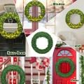 48 Inch Pre-lit Cordless Artificial Christmas Wreath - Gallery View 2 of 10
