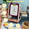3-in-1 Kids Art Easel Double-Sided Tabletop Easel with Art Accessories - Gallery View 5 of 18