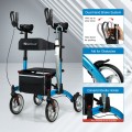 2-in-1 Multipurpose Rollator Walker with Large Seat - Gallery View 20 of 20