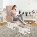 Baby Nursery Relax Rocker Rocking Chair Glider & Ottoman Set - Gallery View 31 of 35