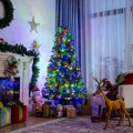 6/7/8 Feet Artificial Christmas Tree with Remote-controlled Color-changing LED Lights - Gallery View 8 of 38