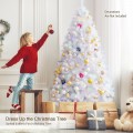 Artificial Christmas Tree with Iridescent Branch Tips and Metal Base - Gallery View 26 of 36