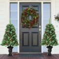4 Feet Christmas Entrance Tree with Pine Cones - Gallery View 5 of 10