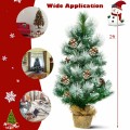 24 Inch Snow Flocked Artificial Christmas Tree - Gallery View 5 of 8
