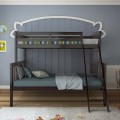 Twin Over Full Bunk Bed with Ladder and Guardrail - Gallery View 24 of 35