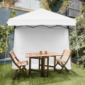 10 x 10 Feet Pop Up Tent Slant Leg Canopy with Roll-up Side Wall - Gallery View 54 of 60