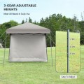 10 x 10 Feet Pop Up Tent Slant Leg Canopy with Roll-up Side Wall - Gallery View 14 of 60