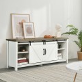 TV Stand Media Center Console Cabinet with Sliding Barn Door for TVs Up to 65 Inch - Gallery View 41 of 47