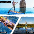 Inflatable Stand Up Paddle Board with Backpack Aluminum Paddle Pump - Gallery View 11 of 22