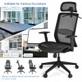 18 Inch to 22.5 Inch Height Adjustable Ergonomic High Back Mesh Office Chair Recliner Task Chair with Hanger - Gallery View 12 of 24