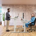 Electric Adjustable Standing up Desk Frame Dual Motor with Controller - Gallery View 28 of 36