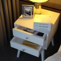 Mid-Century Wooden Multipurpose End Table with 2 Storage Drawers - Gallery View 6 of 24