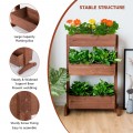 3-Tier Raised Garden Bed with Detachable Ladder and Adjustable Shelf - Gallery View 2 of 11