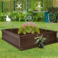 48 Inch Raised Garden Bed Planter for Flower Vegetables Patio - Gallery View 2 of 23
